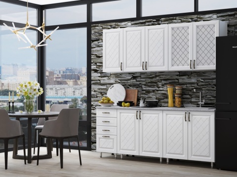 Кухонный Гарнитур Прайм МДФ 1600/2000 мм