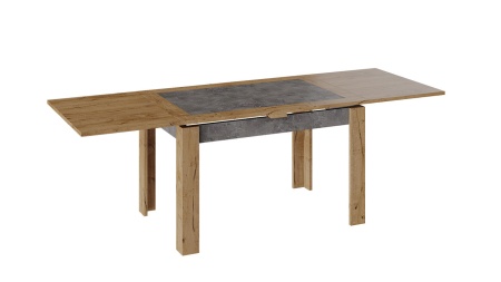 Стол Раздвижной «Хьюстон» тип 4 Дуб Вотан/Моод Темный/Д-1200/2300 мм x Ш-800 мм x В-750 мм