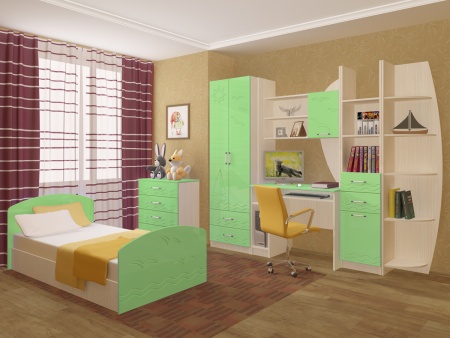 Детский Гарнитур Юниор-2 МДФ/Разные Цвета