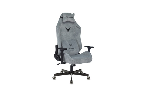 Кресло игровое Бюрократ Knight N1 серо-голубое